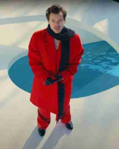 As It Was Harry Styles Red Coat