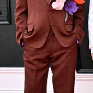 BTS V Grammy 2022 Brown Suit