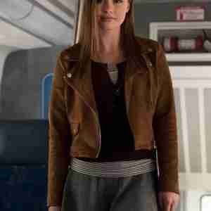 Celeste Desjardins Taken Brown Suede Jacket