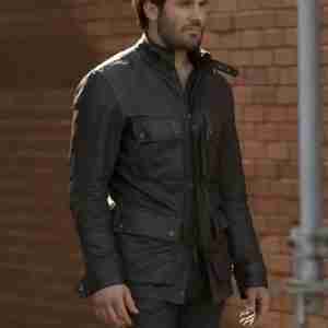 Clive Standen Taken Black Leather Jacket
