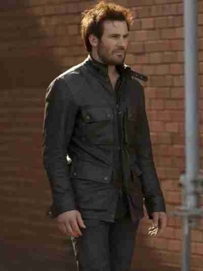 Clive Standen Taken Black Leather Jacket