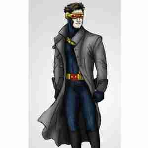 Cyclops X-Men Gray Leather Coat