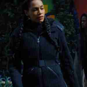 DMZ 2022 Rosario Dawson Black Wool Jacket