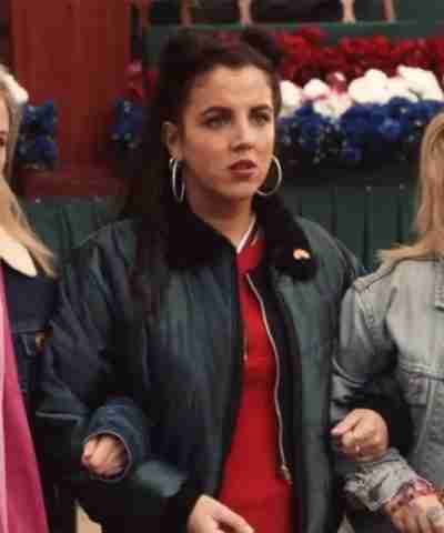 Derry Girls Michelle Mallon Black Fur Collar Jacket