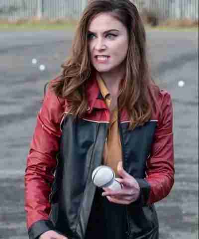 Derry Girls Ms De Brún Black and Red Leather Jacket