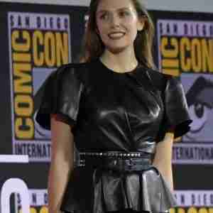 Doctor Strange 2022 Elizabeth Olsen Black Peplum Top