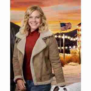 Eloise Mumford Grace Garland Shearling Fur Jacket