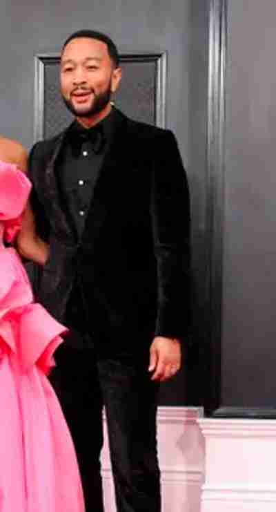 Grammy 2022 John Legend Black Blazer