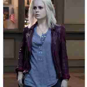 Izombie S03 Rose McIver Maroon Leather Jacket