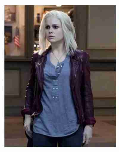Izombie S03 Rose McIver Maroon Leather Jacket