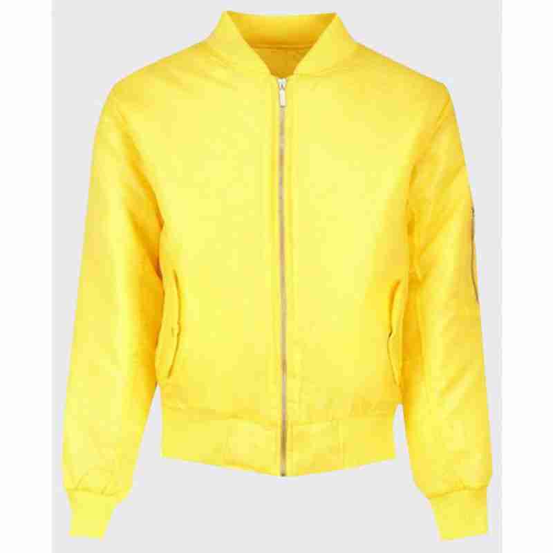 MA-1 Flight Yellow Bomber Jacket - Movie Leather Jackets