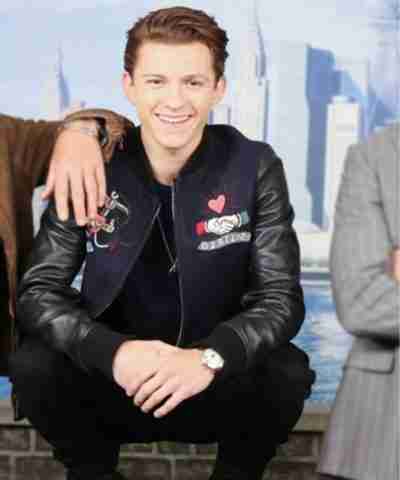 NYC Photocall Fashion Tom Holland Jacket