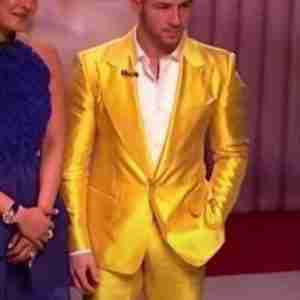 Nick Jonas Yellow Blazer