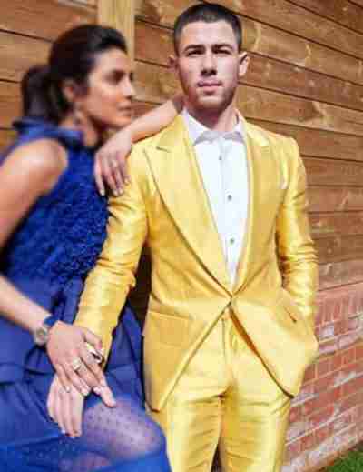 Nick Jonas Yellow Blazer for Men