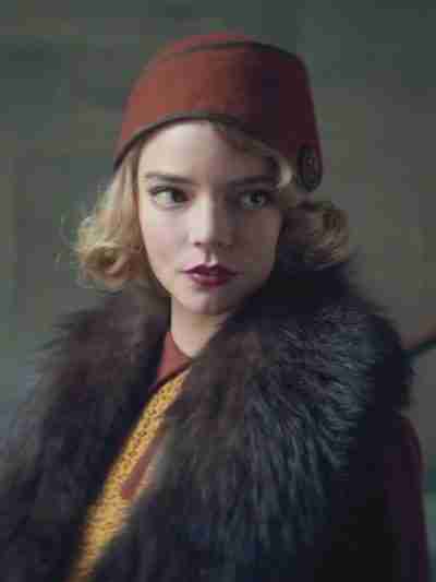 Peaky Blind­ers Anya Tay­lor-Joy Fur Collar Coat