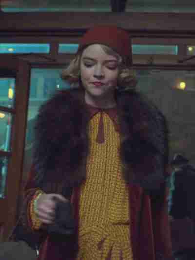 Peaky Blind­ers Sea­son 5 Anya Tay­lor-Joy Fur Collar Coat