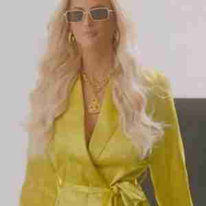 Selling Sunset Emma Hernan Yellow Blazer