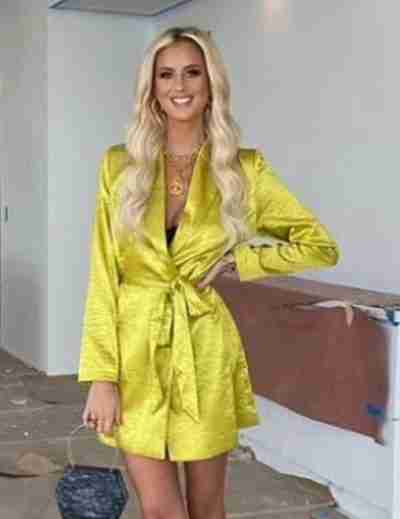 Selling Sunset Emma Hernan Yellow Polyester Blazer