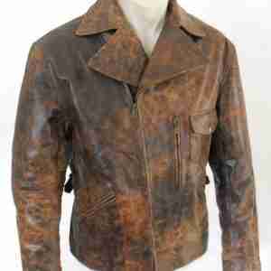 Snake Plissken Brown Leather Jacket