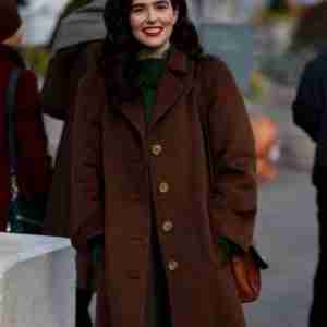 Something from Tiffany’s Zoey Deutch Brown Coat