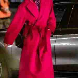 The Flight Attendant S02 Cassie Bowden Pink Trench Coat