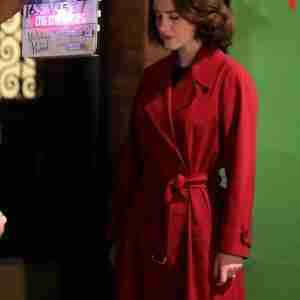 The Marvelous Mrs. Maisel S04 Red Belted Wrap Coat