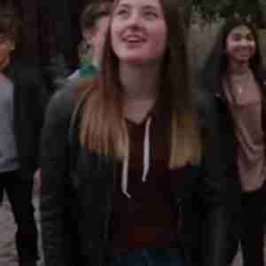 The Quest 2022 Emily Gateley Black Leather Jacket