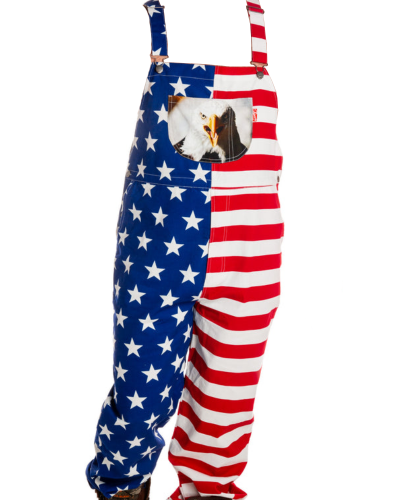 The Screaming Eagles American Flag Overalls