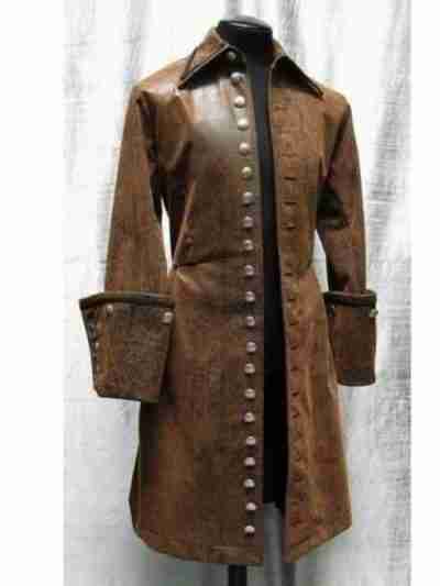 The Steampunk Captain Leather Coat