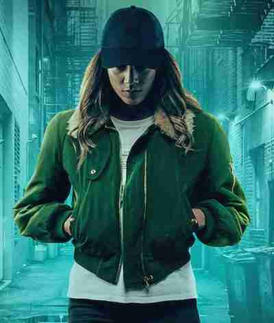 The Stranger Green Polyester Jacket