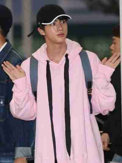 Unisex BTS Jin Pink Hoodie