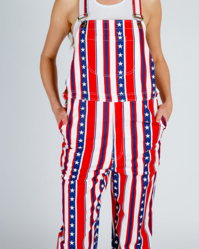 Women’s American USA Flag Overalls