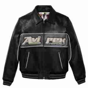 Black Leather Nitro Run Jacket