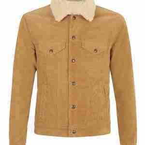 David Beckham Corduroy Shearling Jacket
