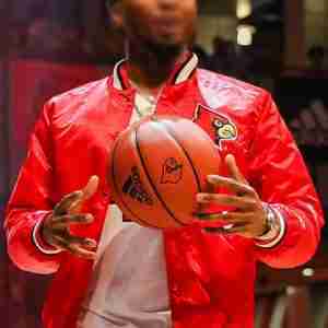Donovan Mitchell Red Satin Jacket