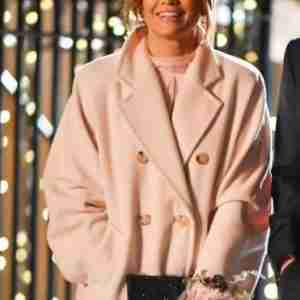 Marry Me Jennifer Lopez Off White Coat