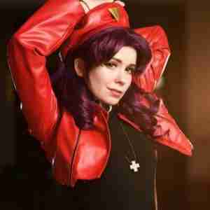 Misato Katsuragi Evangelion Leather Jacket