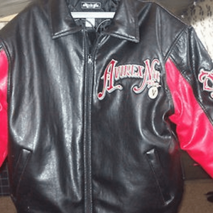 NYC Pride of the City Black and Red Leather Jacket