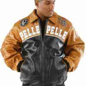 Pelle Pelle Mens Last Man Standing Brown Jacket