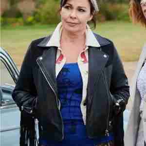 Queens of Mystery Julie Graham Fringe Jacket