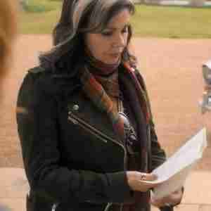 Queens of Mystery Julie Graham Suede Jacket