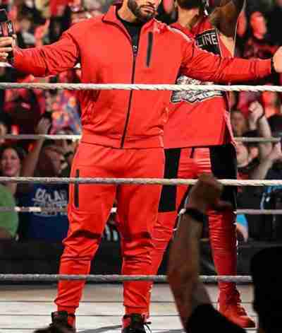Roman Reigns Red Tracksuit