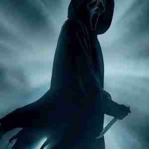 Scream 2022 Movie Ghost Black Wool Hooded Coat
