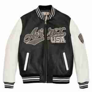 Script USA Varsity Black Jacket