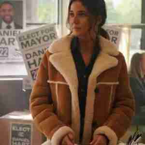 Superman and Lois S02 Lana Lang Suede Shearling Jacket