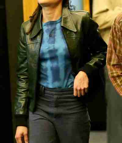 The Crowded Room 2022 Ariana Leather Black Jacket