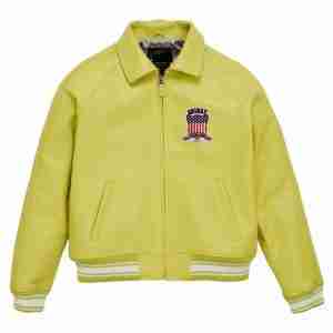 USA Icon Yellow Leather Jacket