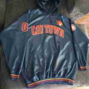 Vintage 1992 Fubu Chi Town Navy Blue Hoodie