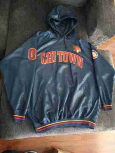 Vintage 1992 Fubu Chi Town Navy Blue Hoodie