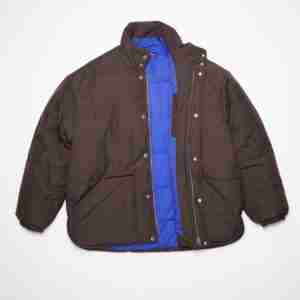 Women Dark Brown Padded Jacket